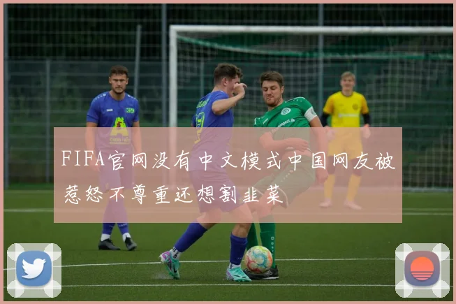 FIFA官网没有中文模式中国网友被惹怒不尊重还想割韭菜